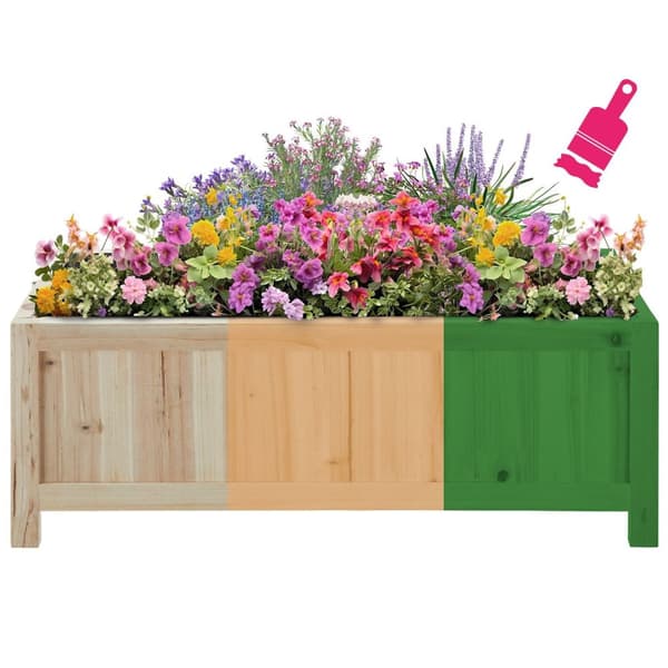 Højbed Blomster, sammenklappelig, 30l, inkl. folie, 70x30x25cm - brun