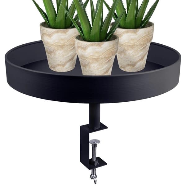 Blomsterstander i metal, sort, 36 cm