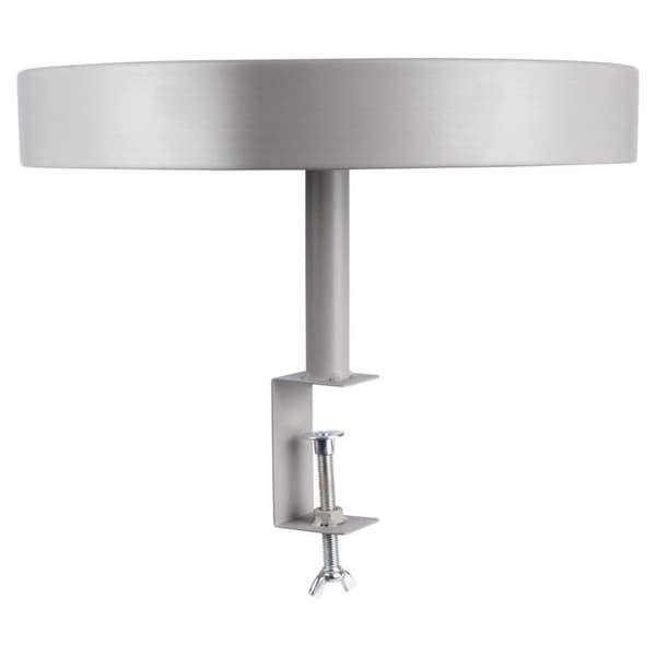 Blomsterstander i gråt metal, 36 cm