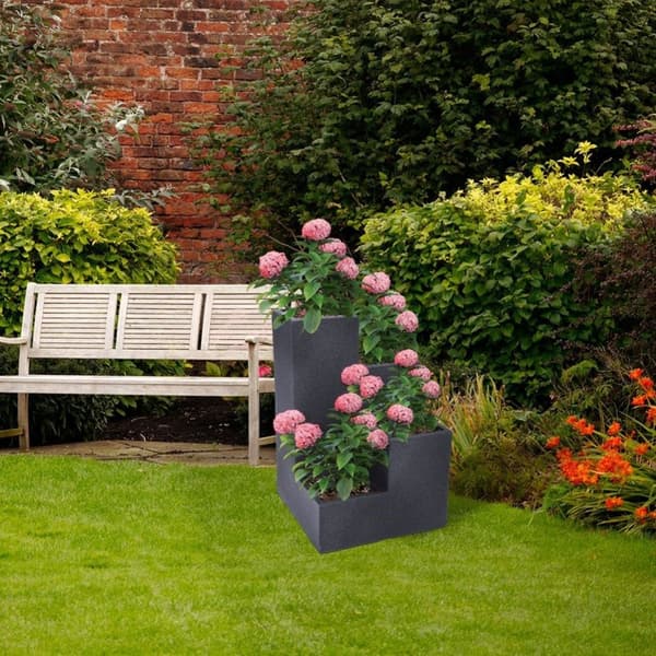 Balkongträdgårdsblomställ, 4-vånings kaskadblomkruka, kaskadblomkruka utomhus