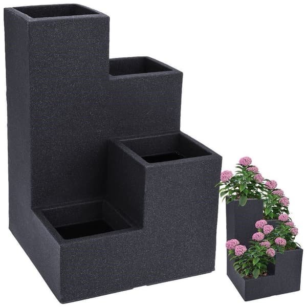 Balkongträdgårdsblomställ, 4-vånings kaskadblomkruka, kaskadblomkruka utomhus