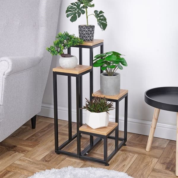 4-lags blomsterstander i metal, 69 cm