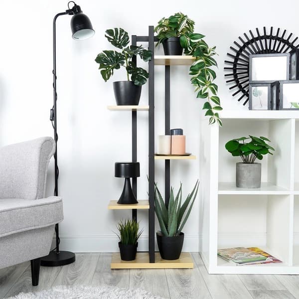 5-lags blomsterstander i metal, 116,5 cm