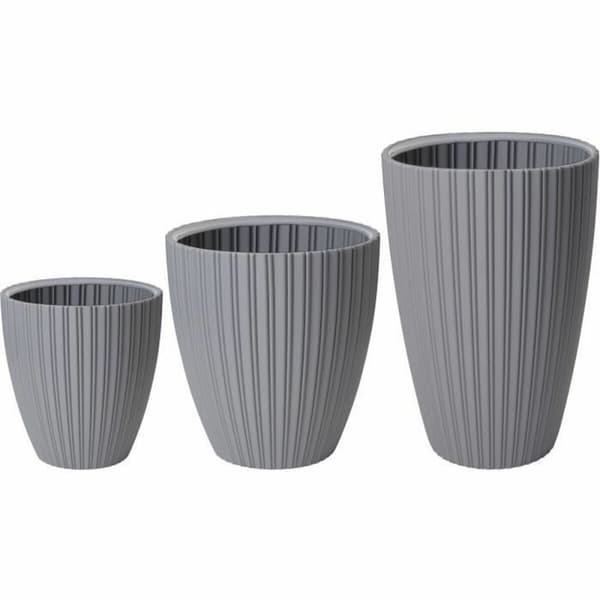 Kukkaruukku Garden ID Fancy Harmaa Polyetyleeni 40 x 58 cm