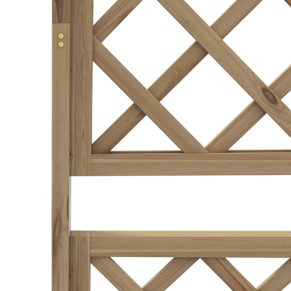 Rootz Plant Box With Trellis - Climbing Plant Box - Upphöjd balkongbädd - Stark gran trä - 160 cm x 55 cm x 183 cm