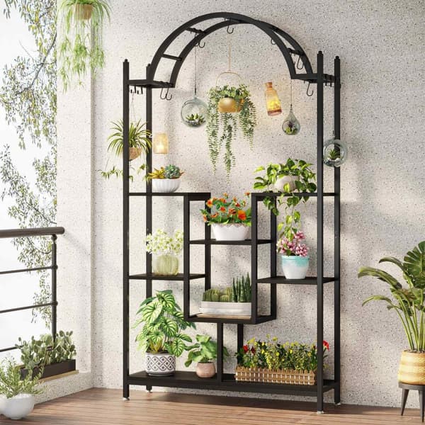 Rootz 5-lags indendørs plantehylde - Planterol - Plantestativ - Optimalt sollys - 100 cm x 30 cm x 190 cm