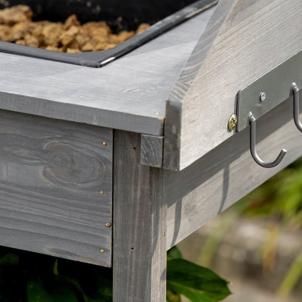 Rootz Træplantebord - Havebord - Plantningsbænk - Rigelig opbevaring - 115L x 45W x 121H cm