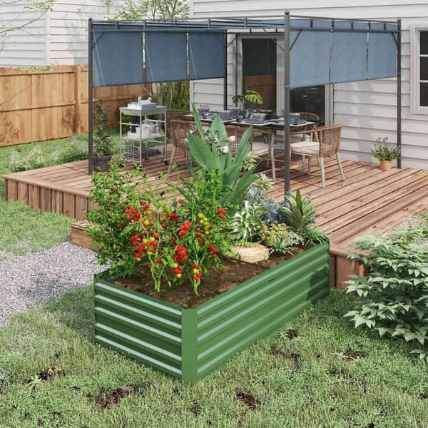 Rootz upphöjd trädgårdsbädd - Planter Box - Flower Bed - Longevity Garanterad - 180 cm x 90 cm x 59 cm
