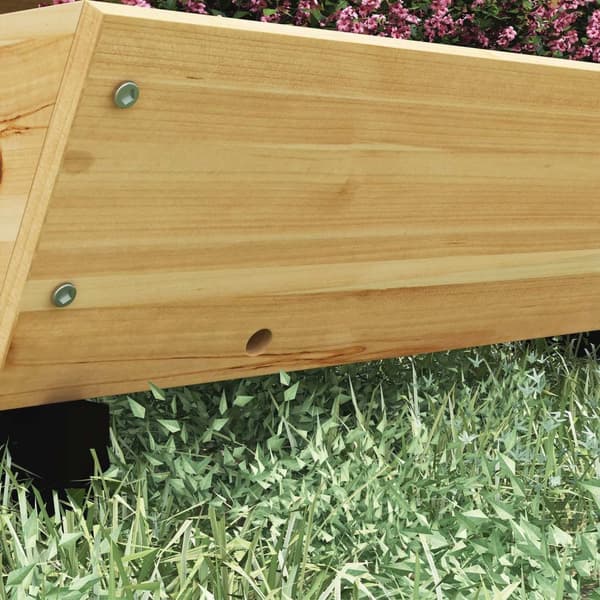 Rootz Wooden Raised Bed Plant Trapper - 3 Tier Garden Planter - Vertical Herb Planter - Optimal dræning - 75LX78WX77H cm