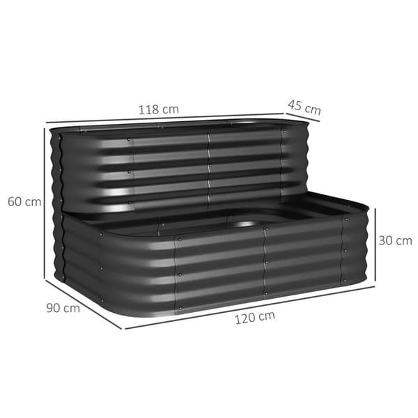 Rootz Square Garden Planter - Plant Box - Ulkona