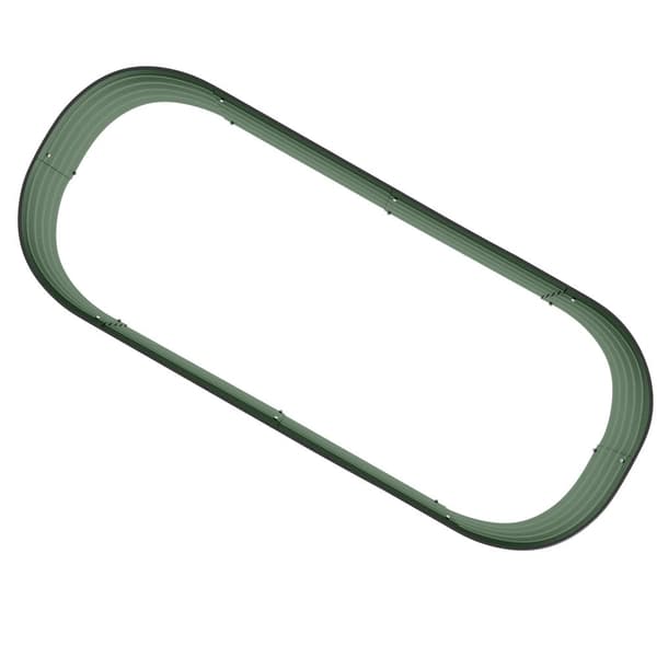 Rootzin nostettu sängyn neliömäinen istutuslaatikko - puutarhakukka laatikko - modulaarinen teräs vihanneskasvi - maaperän lämmönpidätys - 150 x 62 x
