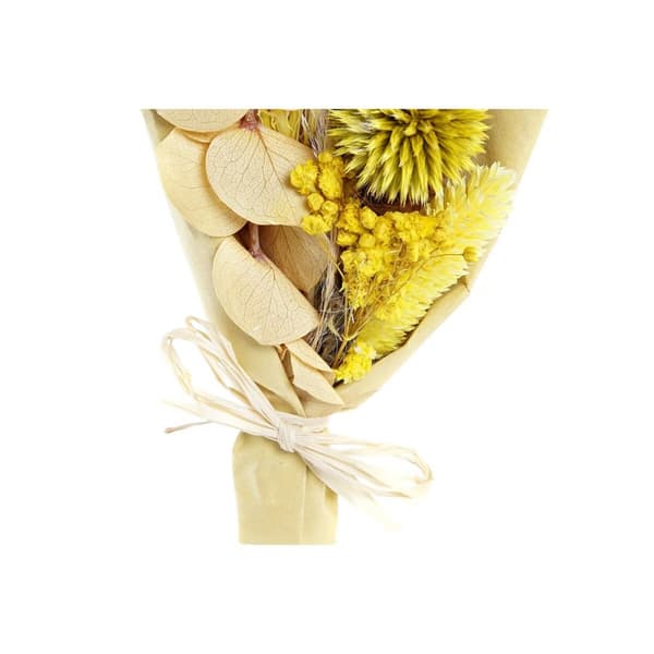 Kimppu DKD Home Decor Beige Keltainen Kuivakukka (10 x 5 x 18 cm) (2 osaa)