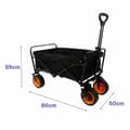 Miniatyrbillede 2 af 2: Marbueno Plegbar Vogn 200 KG Sort Have, Strand og Camping 86X50X59 cm 10478