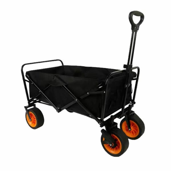 Marbueno Plegbar Vogn 200 KG Sort Have, Strand og Camping 86X50X59 cm 10478