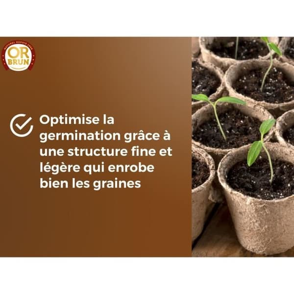 Fröjord - BRUNT GULD - OBRTSEM6U - 6L - Förbättrar dränering - Optimal vattenretention
