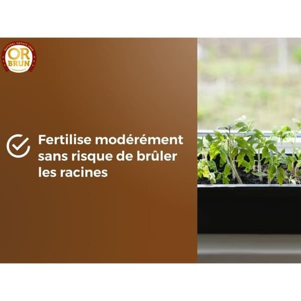 Fröjord - BRUNT GULD - OBRTSEM6U - 6L - Förbättrar dränering - Optimal vattenretention