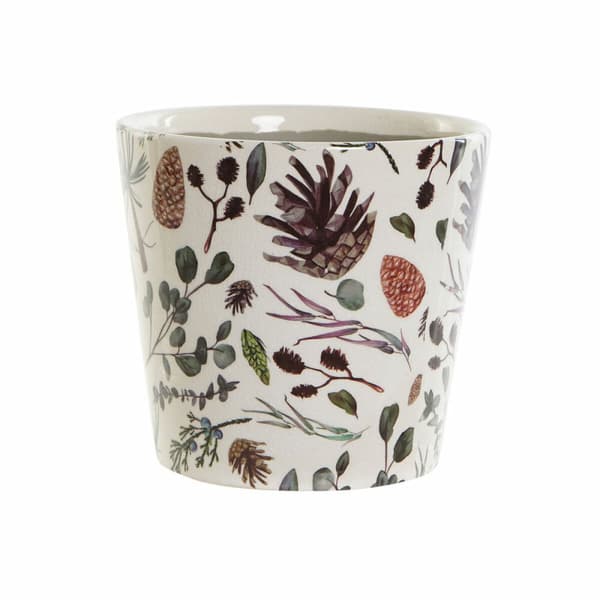 Kasvit DKD Home Decor Ananas Valkoinen Vihreä Indai (14 x 14 x 14 cm)