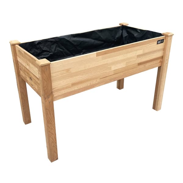 AXI Upphöjd planteringskärl, Brun | Planteringskärl FSC 100% hemlock trä - Praktisk storlek för trädgård/balkong/terrass - 122 x 61 x 78 cm