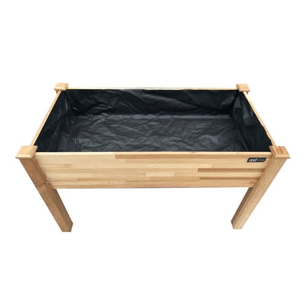 AXI Upphöjd planteringskärl, Brun | Planteringskärl FSC 100% hemlock trä - Praktisk storlek för trädgård/balkong/terrass - 122 x 61 x 78 cm