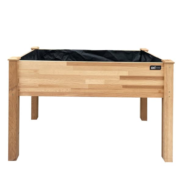AXI Upphöjd planteringskärl, Brun | Planteringskärl FSC 100% hemlock trä - Praktisk storlek för trädgård/balkong/terrass - 122 x 61 x 78 cm