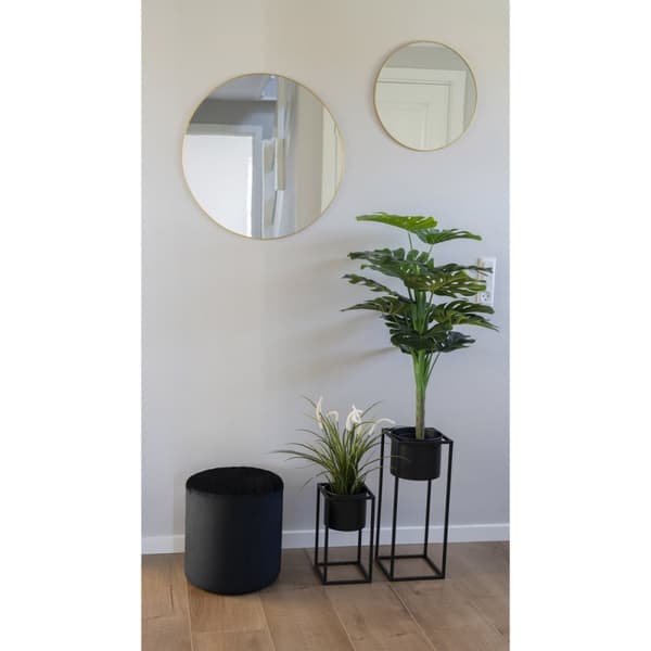 Rootz Marla Flowerpots Set - Modern Planters - Teräs ruukut - Nykyaikainen suunnittelu - 17x17x31cm & 19.5x19.5x50.5cm