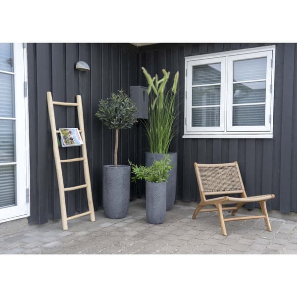 Rootz Discortic Teak Tikkaat - maalaismainen kasvijalusta - pyyheteline - kestävä teak puu - 50 cm x 150 cm