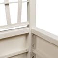 Miniatyrbilde 8 av 9: vidaXL Hageplanter med Gitter Hvit 36x36x140 cm PP