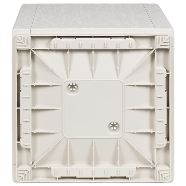 vidaXL Hagepotte Hvit 36x36x35 cm PP