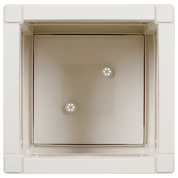 vidaXL Hagepotte Hvit 36x36x35 cm PP