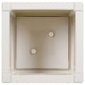 Miniatyrbilde 6 av 9: vidaXL Hagepotte Hvit 36x36x35 cm PP