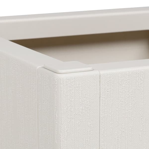 vidaXL Hagepotte Hvit 36x36x35 cm PP