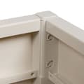 Miniatyrbilde 8 av 9: vidaXL Hagepotte Hvit 36x36x35 cm PP