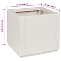 Miniatyrbilde 9 av 9: vidaXL Hagepotte Hvit 36x36x35 cm PP