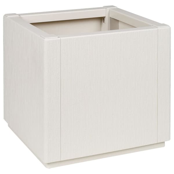 vidaXL Hagepotte Hvit 36x36x35 cm PP