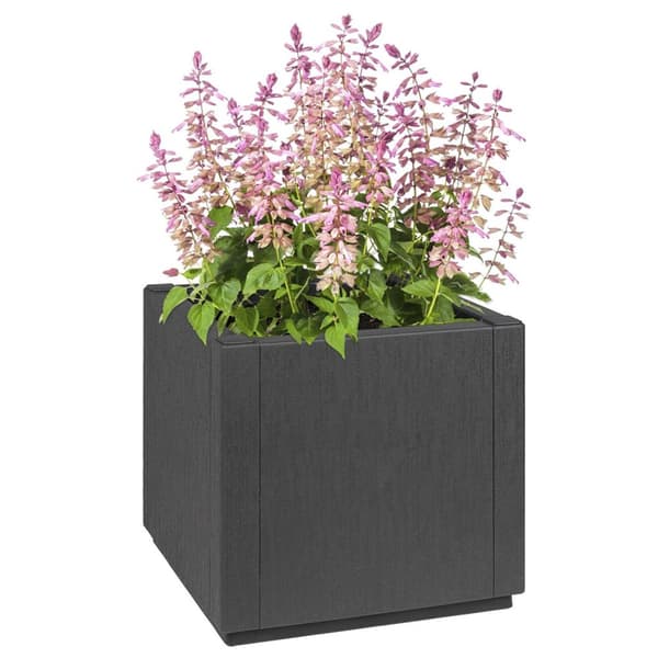 vidaXL Haveplantekasse Grafit PP (polypropylen) 36 x 36 x 35 cm