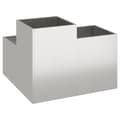 Miniatyrbilde 6 av 11: vidaXL Hageplantekasse 100x100x60 cm Rustfritt stål