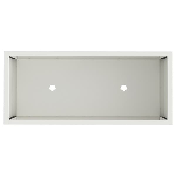 vidaXL Høy Bedplanter 60x26x45 cm Hvit Stål