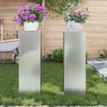 Pikkukuva 5 / 11: vidaXL ulkoiset kasvitelineet Pilar 2 kpl 24x24x75 cm galvanoitua terästä