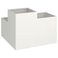 Miniatyrbillede 6 af 11: vidaXL Have Plante Hvid Plastik 100 x 100 x 60 cm Plantekasser