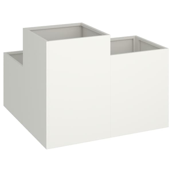 vidaXL Have Plante Hvid Plastik 100 x 100 x 60 cm Plantekasser