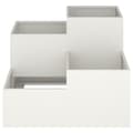 Miniatyrbillede 7 af 11: vidaXL Have Plante Hvid Plastik 100 x 100 x 60 cm Plantekasser