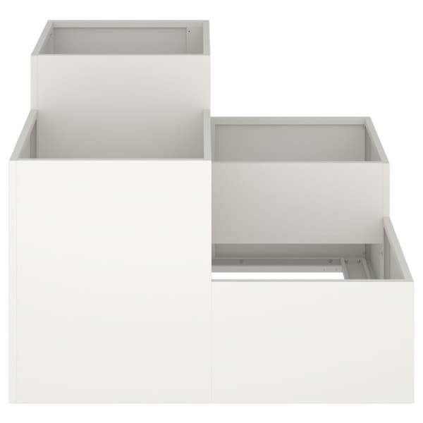 vidaXL Have Plante Hvid Plastik 100 x 100 x 60 cm Plantekasser