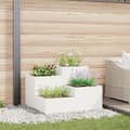 Miniatyrbillede 2 af 11: vidaXL Have Plante Hvid Plastik 100 x 100 x 60 cm Plantekasser