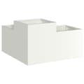 Miniatyrbillede 6 af 11: vidaXL Havekasse Hvid Koldvalset stål 80 x 80 x 48 cm Kasser