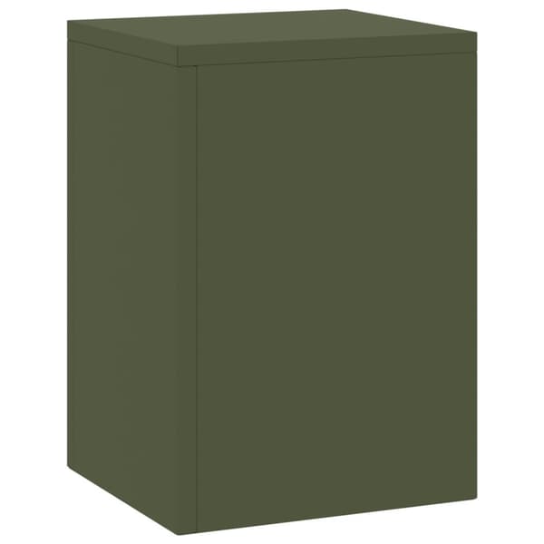 vidaXL Plantställ Set om 2 Olivgrön Kallvalsat stål 24 x 24 x 35 cm