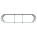 Miniatyrbilde 9 av 11: vidaXL Hagehevet Bed Brun 320x80x81 cm Galvanisert Stål