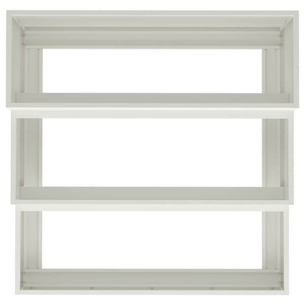 vidaXL hagekasse 3-tier 90x90x35 cm Hvit Stål