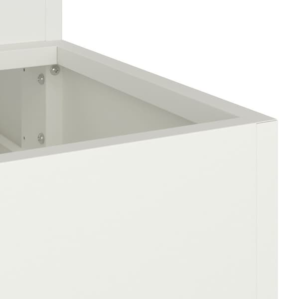 vidaXL hagekasse 3-tier 90x90x35 cm Hvit Stål