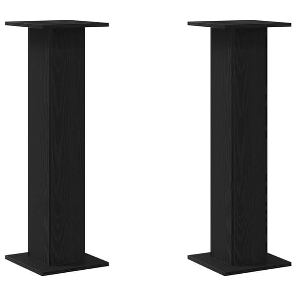 vidaXL Kasviteline 2 kpl Musta Tammi 30x30x95 cm Tekninen Puu