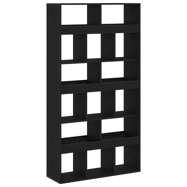 vidaXL Plantestativ Svart Eik Konstruert Tre 100x33x187,5 cm